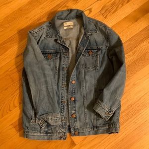 Madewell oversized jean jacket M